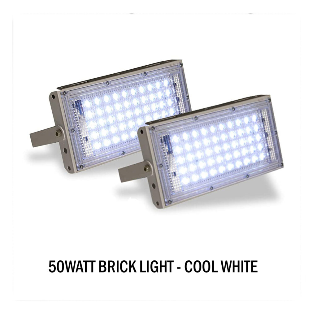 50 watt Brick Light (Pack of 2 pcs) Cool white for outdoor Indoor both
