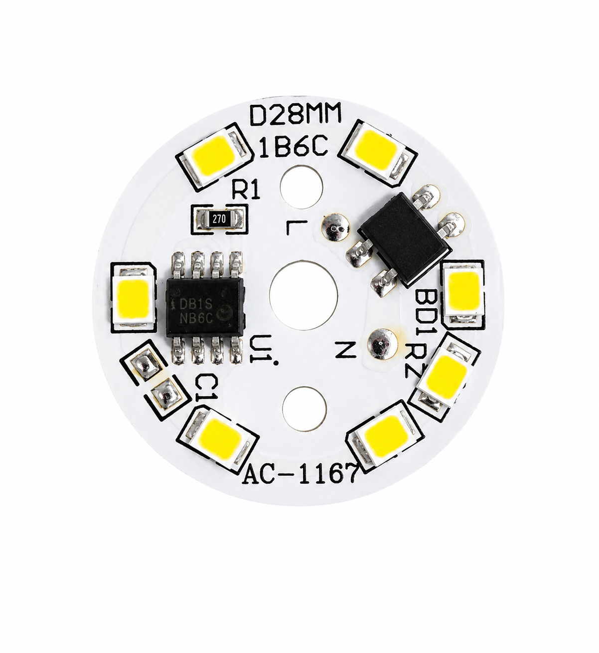 (Pack of 20 pcs ) 3 watt DOB Plate | Cool White | Best for 3 watt led bulb