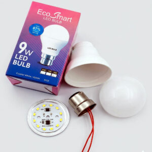 9 watt Led Bulb Raw Material DOB ( Pack of 100 pcs) | Cool White with Box | Good Quality