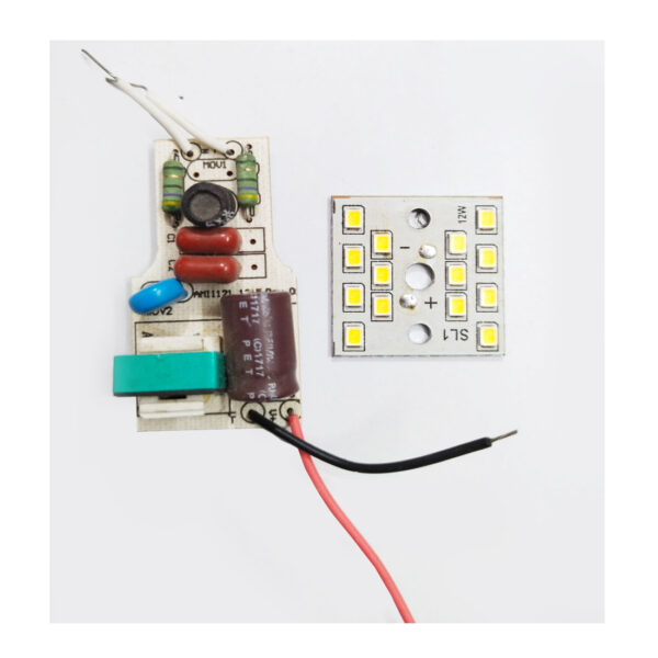 12 watt IC HPF Driver + MCPCB | Pack of 10