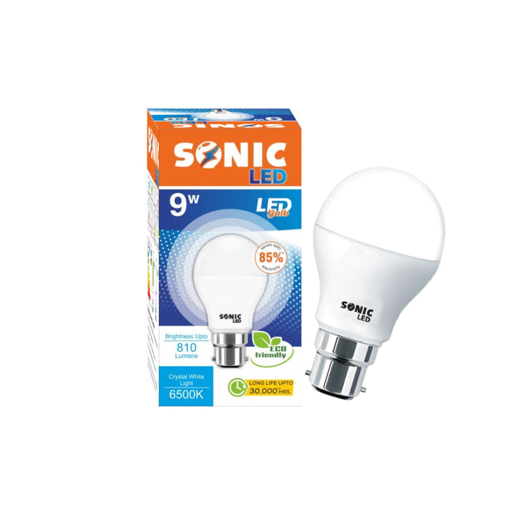(Pack of 20 Pcs) Sonic 9 Watt Led Bulb | Cool White | 4K Surge Protection | 6500K