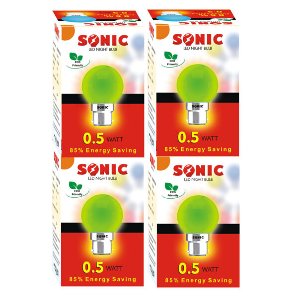 0.5 watt Night Colour Bulb | Pack of 4 pcs