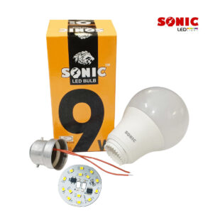 9 Watt Gama DOB Base LED Bulb Raw Material | Cool White | Pack of 50 Pcs | with Sonic Brand Box