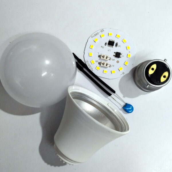 (Pack of 50 Pcs) 9 Watt Gama Base LED Bulb Raw Material without Box