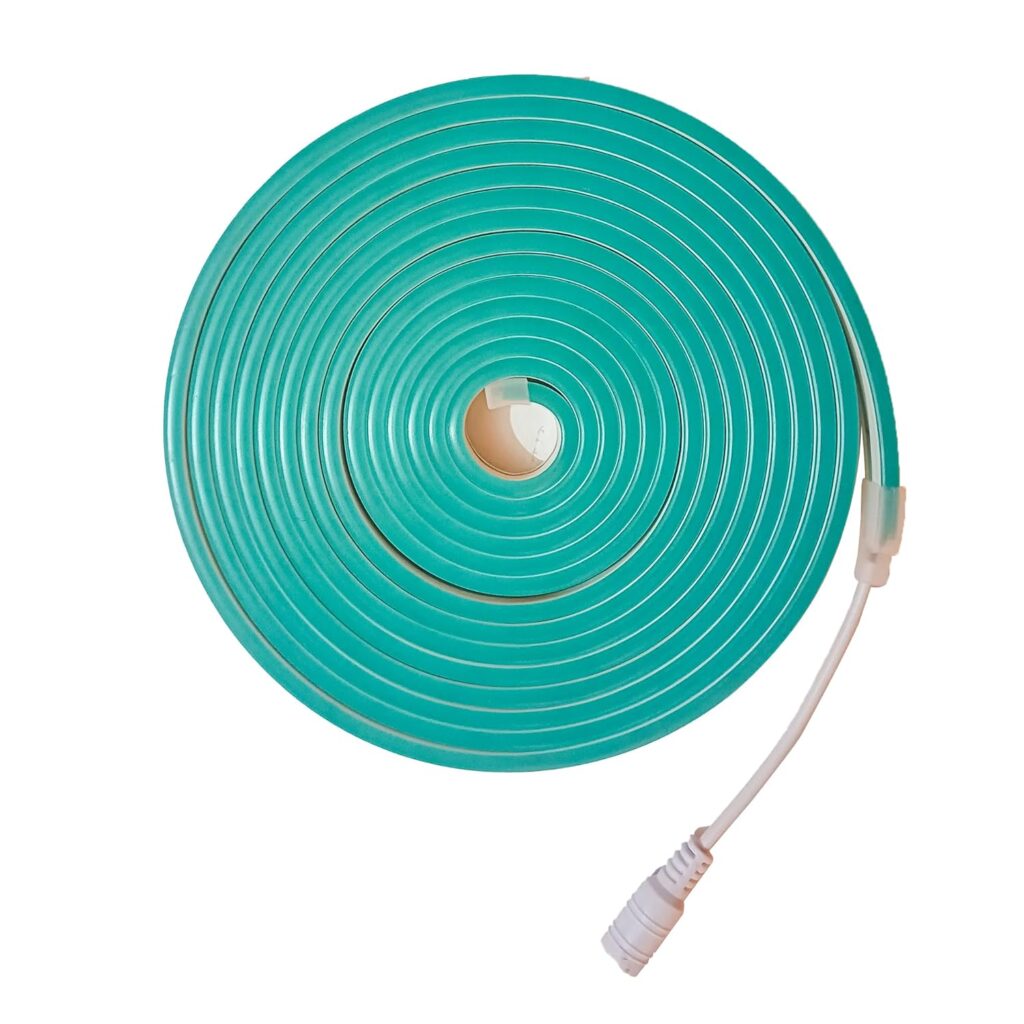 Neon Light 5 MTR with 12V Adaptor LED (Pack of 5) Colour GREEN Flexible Cuttable Waterproof Neon LED Best for Indoor/Outdoor Decoration