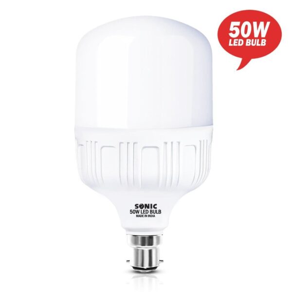 Sonic 50 Watt Led Bulb | Cool White | Pack of 10 pc - 4K Surge Protection | High Lumens - 6500K