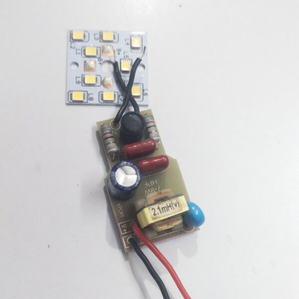 9w ic Hpf Autocut Driver+Mcpcb | Pack of 50 pcs | Cool White | Best for 9 watt Led bulb Repairing Kit