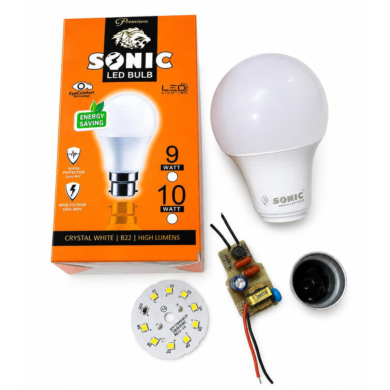 9W IC HPF Autocut Driver (Pack of 100 pc) LED Bulb Raw Material with Box